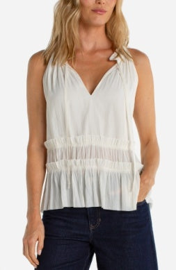 Liverpool whipped cream sleeveless top