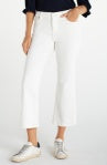 Liverpool Hannah Crop Flare Jean (White)