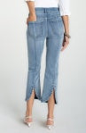 Liverpool Gia Glider Crop Jean w/Tulip back slit