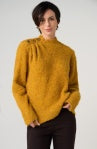 Liverpool long slv mock neck sweater w/ buttons